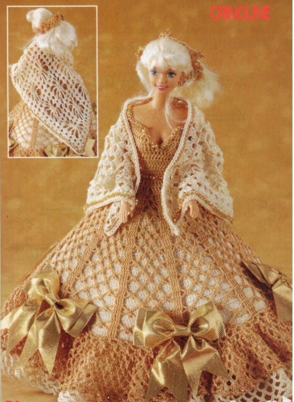 Modèle robe dentelle au crochet pour poupée barbie - Un grand marché