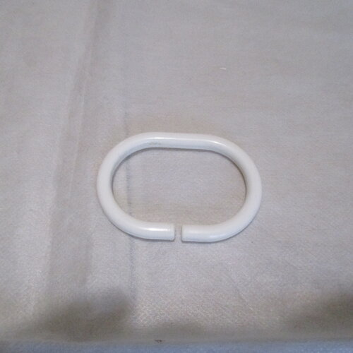 10 anneaux de rideaux en plastique blanc vintage pour la réalisation de projets de macramé au crochet