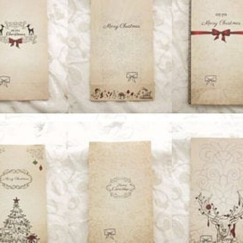 Sachets cadeau en papier glacé ou papier kraft avec motifs