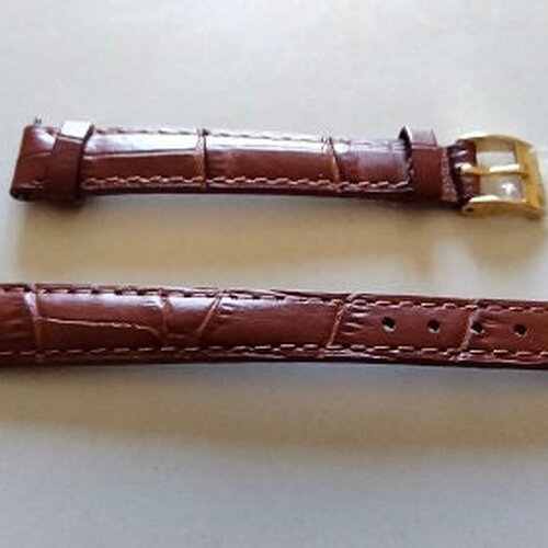 Bracelet de montre en cuir véritable vintage des années 1990 de la marque cobra ou gl