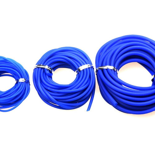 Tube 5mm creux en cahoutchouc  bleu nuit  bracelet rubber tube hollow bracelet en caoutchouc