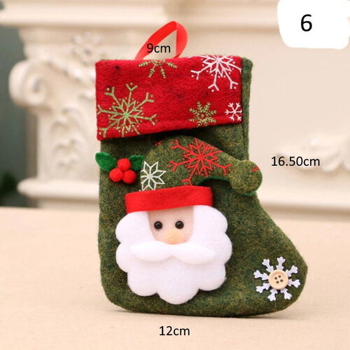 Chaussette botte de noel  décoration sapin cheminée