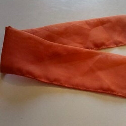 Lot de 2 rubans polyester de couleur orange