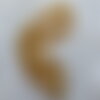 Collier sautoir vénitien, en acier doré , 4 x 3 mm , 98cm