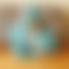Fouta xxl dessus de lit bleu turquoise – jeté de canapé 3 places – grande serviette de plage