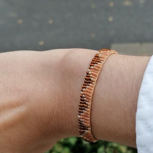 Bracelet eclat de miel en perles miyuki - idée cadeau