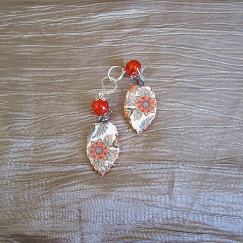 Boucles d'oreilles en céramique "une composition moderne"
