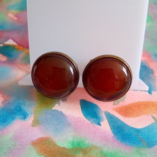 Boutons manchette cornaline,pierre fine rouge orange,semi precieuse,accessoire costume cravate,cadeau fete anniversaire,bobo boho gothique