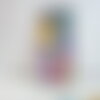 La belle endormie,visage de femme,hemorragie cerebrale,avc,marque page papier,art abstrait fantastique colore