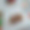 Jaspe paysage,clips oreilles non percees en laiton avec cabochons ronds pierre precieuse,cadeau fete anniversaire noel,fait mains en france