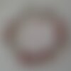 Bracelet fantaisie femme fille argente et rouge beaux strass , beau cadeau