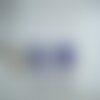 23x33mm,verre peint par artiste,cabochon rectangulaire,abstrait bleu rouge violet nacre blanc,fourniture bricolage mercerie,fait en france