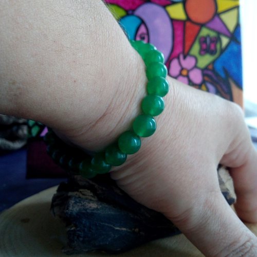 Aventurine verte pour ce joli bracelet 20cm de perles rondes 8mm,quartz pierre fine,bijou intemporel,boho bobo