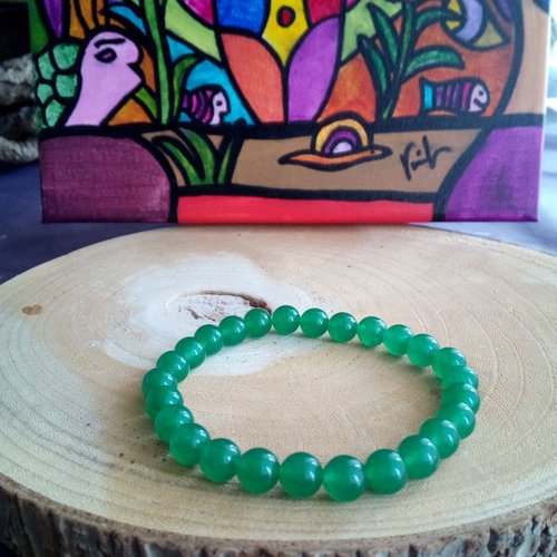 Aventurine verte pour ce joli bracelet 20cm de perles rondes 8mm,quartz pierre fine,bijou intemporel,boho bobo