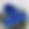 Echarpe feuille bleu roy