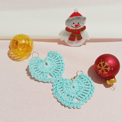 Boucles d'oreilles azur