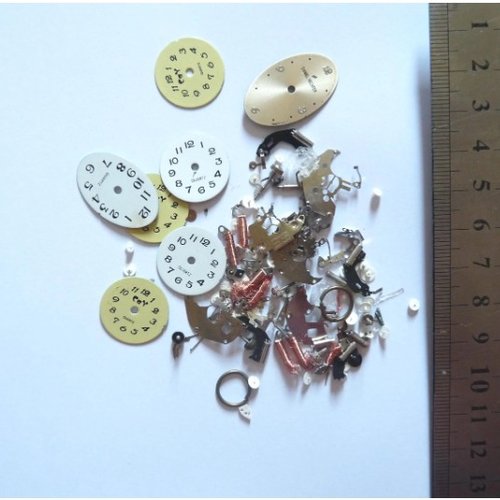 Éléments décoratifs pour steampunk cabochons pour création de bijoux cadrans rouages de montre