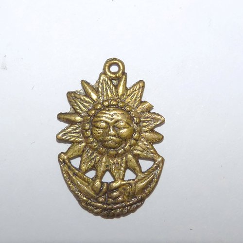 Pendentif soleil et lune breloque pour création de bijoux