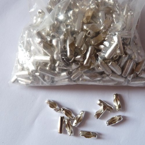 200 fermoirs pour chaîne à boules embouts pour création de bijoux