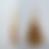 Long pompon vintage doré 8,5 cm pour création textile pendentif