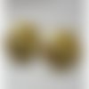 2 connecteurs cabochons dorés 2 et 3 trous pour création thème fleurs strass pour créer des bijoux