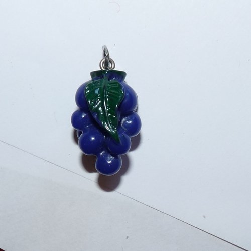 Pendentif grappe de raisin breloque fruit pour création ornement