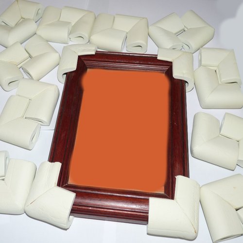 24 coins de protection en mousse angles de tableaux pour encadrement 5x5 cm