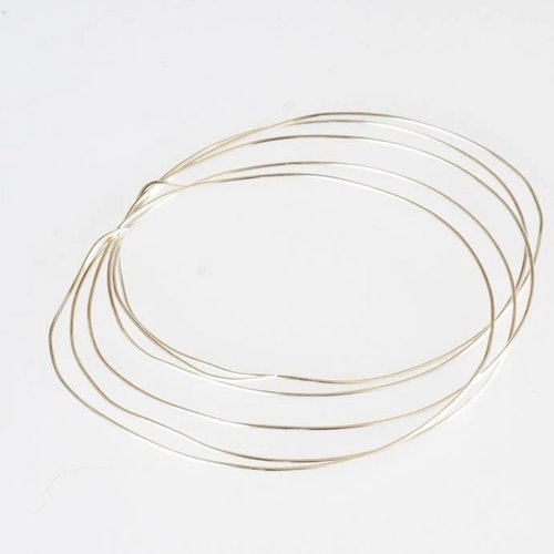 1 mètre 20 de fil d'argent pur (999) de 1 mm de diamètre