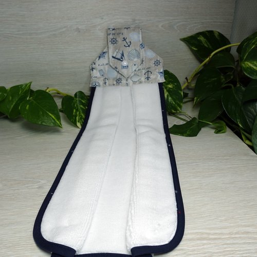 Essuie-mains lavable avec attache – fait main