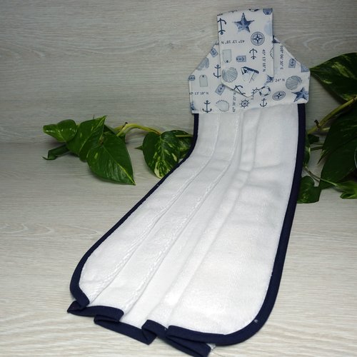 Essuie-mains lavable avec attache – fait main