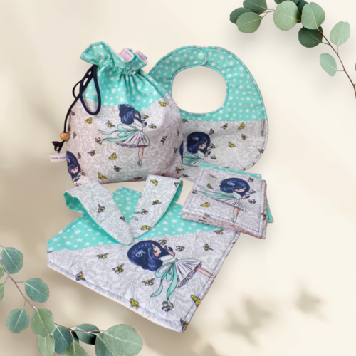 Ensemble bébé 9 pièces motifs petite fille