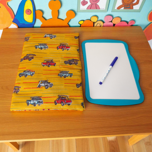 Pochette range ardoise effaçable, malette pour ardoise, pochette écolier, modèles garçons