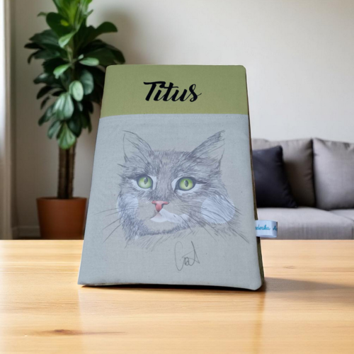 Housse protège carnet de santé et vaccination pour chat personnalisable