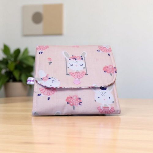 Pochette à barrettes et élastiques pour accessoires cheveux, modèle au choix