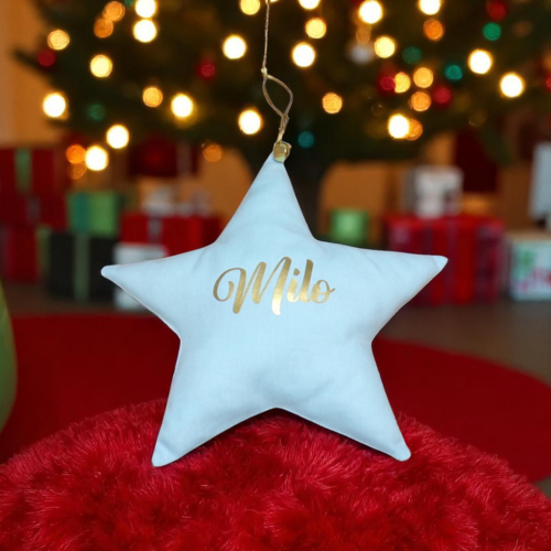 Étoile de noël personnalisée