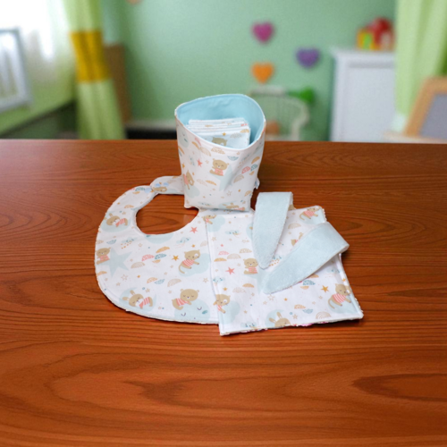 Ensemble pour bébé coton doublé d'éponge bambou