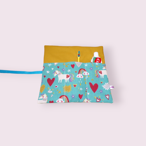 Etui, pochette pour brosse à dents et dentifrice pour filles modèles au choix