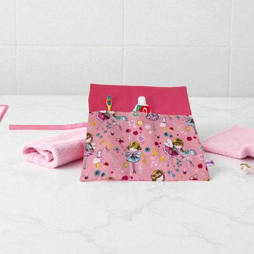 Etui, pochette pour brosse à dents et dentifrice pour filles modèles au choix