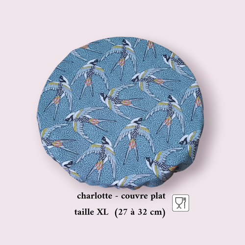Charlotte alimentaire coton doublé pul certifié contact alimentaire taille xl, modèles au choix