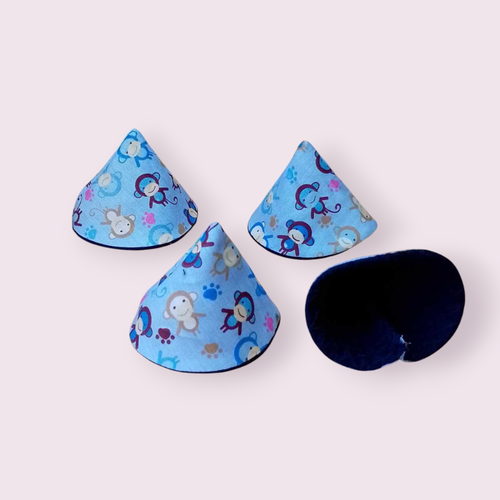 Lot de 4 cônes anti pipi, pare pipi, change bébé, modèles petits singes