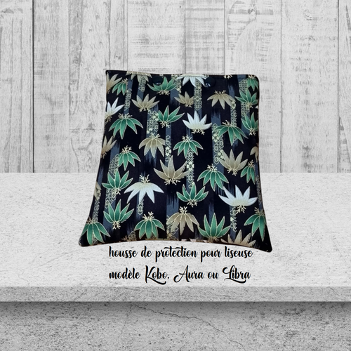 Housse, étui de protection ouatiné pour liseuse kobo modèle ginko ocre