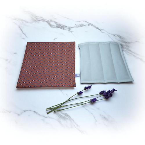 Dessous de plat aromatique lavable, odorant aux graines de lavande motifs au choix