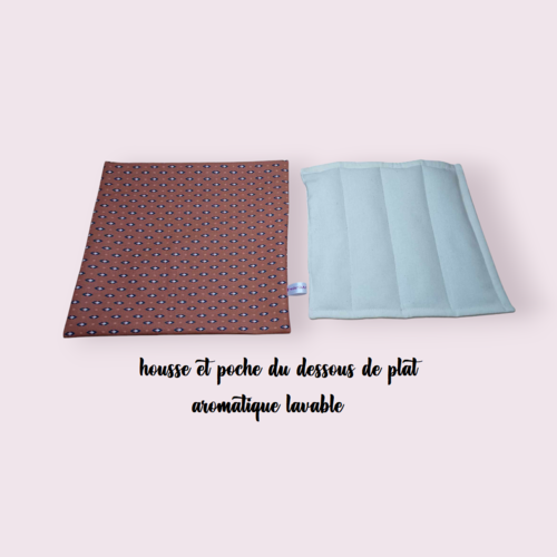 Dessous de plat aromatique lavable, odorant aux graines de lavande motifs au choix