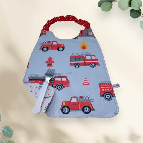 Serviette de cantine élastique enfant, bavoir maternelle, modèle garçons
