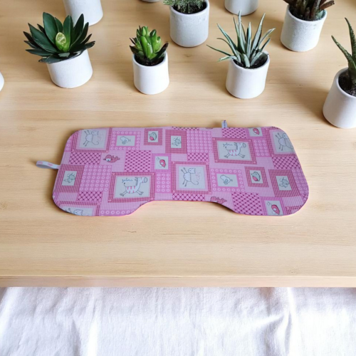 Bavoir anti-bavouille, protection d’épaule, repas bébé, coton doublé éponge nid d'abeille modèle au choix