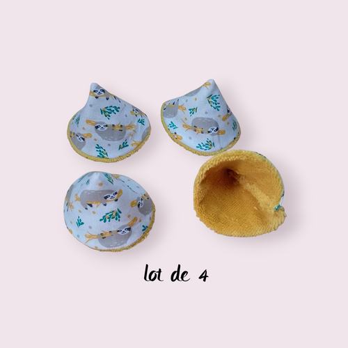 Lot de 4 cônes anti pipi, pare pipi, change bébé motif paresseux