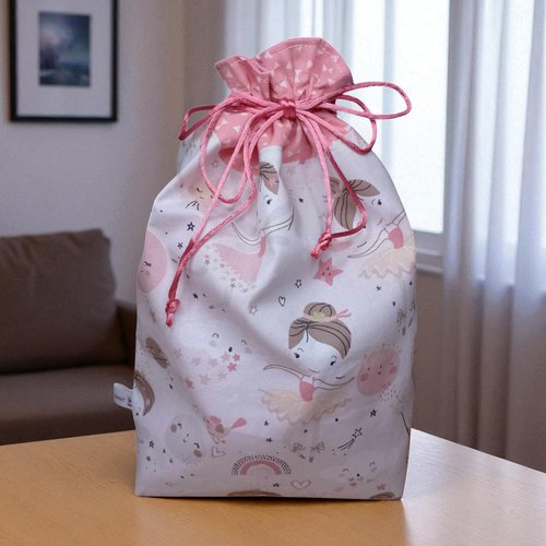 Sac forme pochon doublé modèle danseuse