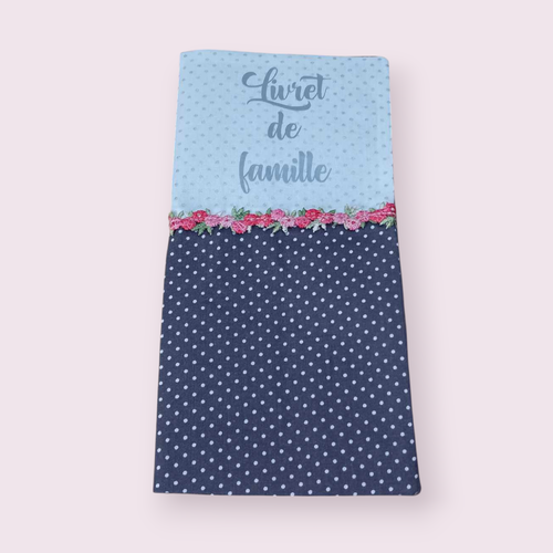 Protège livret de famille, cadeau de mariage, modèle gris foncé