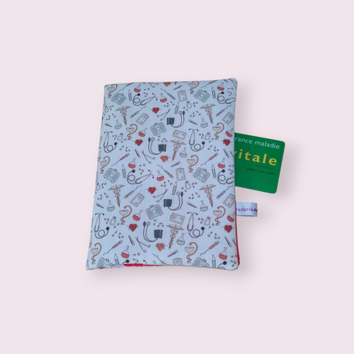 Pochette, étui à ordonnances, carte vitale et carte mutuelle modèle médical