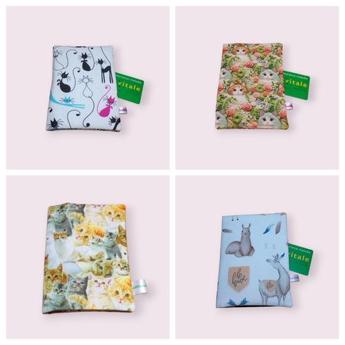 Pochette, étui à ordonnances, carte vitale et carte mutuelle modèle au choix